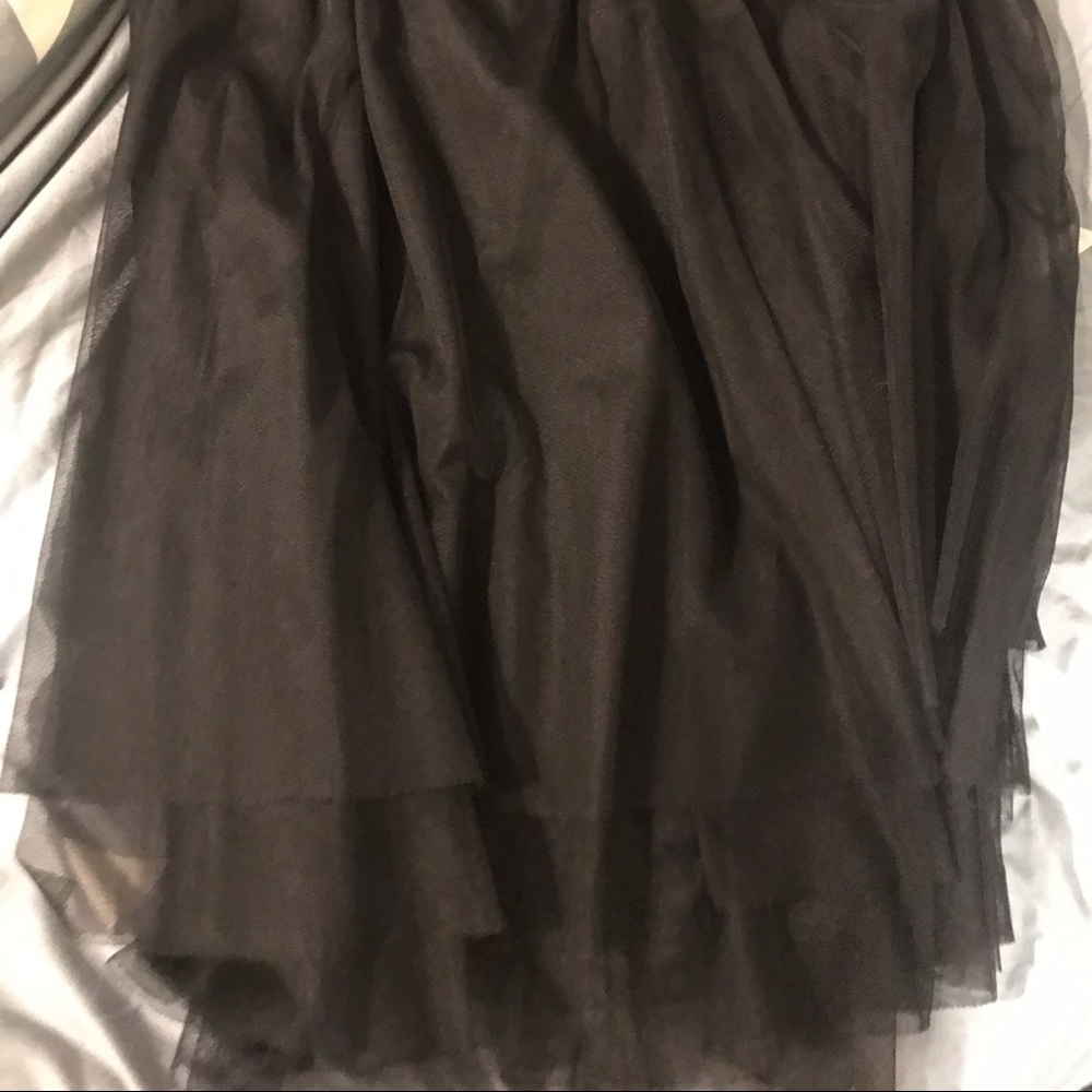 Isaac Mizrahi Black tulle layered skirt